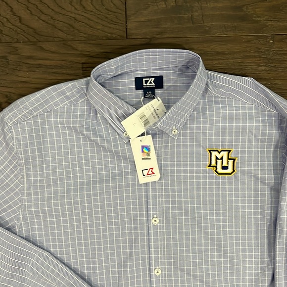Cutter & Buck NCAA Marquette Golden Eagles Men’s Dress Shirt Size Large NWT - Picture 3 of 7